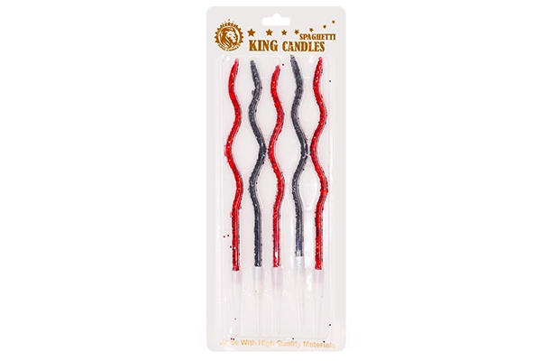 large glitter macaroni candles 1