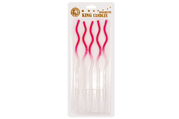 metallic ombre macaroni candles 1