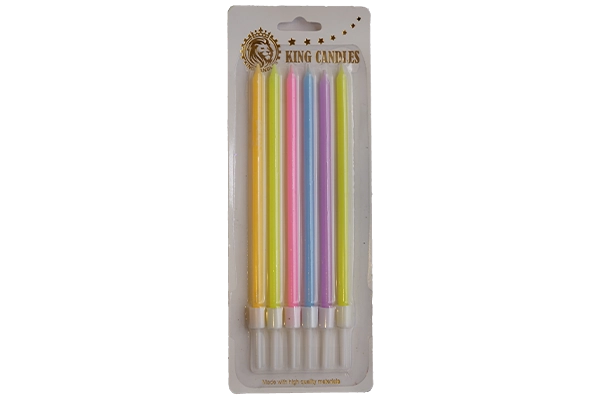 pastel colored pencil candles 1