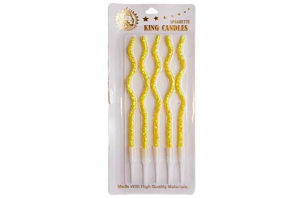 pastel glitter macaroni candles 1