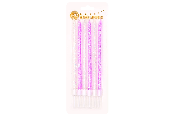 crystal glitter pencil candles 1