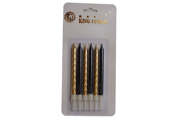 metallic spiral pencil candles 1