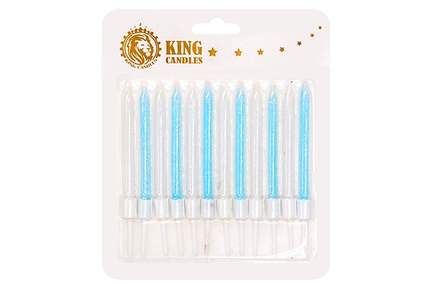 pastel salt sparkle pencil candles 1