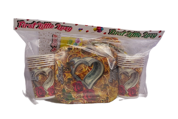 heart dollar birthday party pack 1