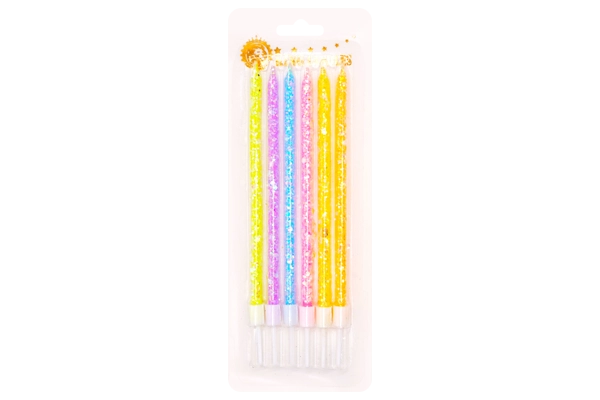 Pastel Salt Glitter Pencil Candle Set 1