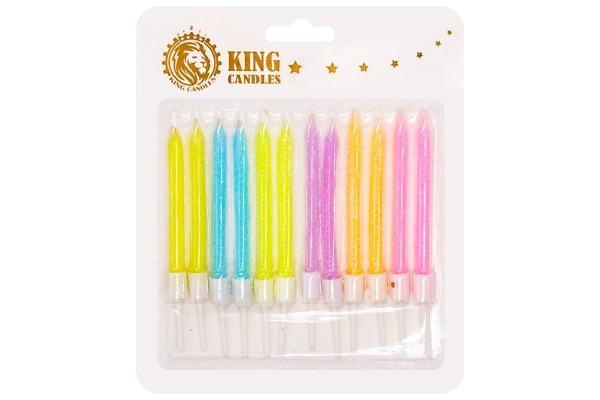 pastel glitter birthday candles 1