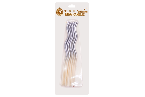 metallic gradient macaroni candles 1