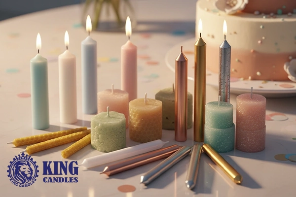 birthday cake candle styling